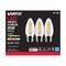 3Pk - Satco 4w B11 LED 3000K Medium Base Dimmable - 40w equiv